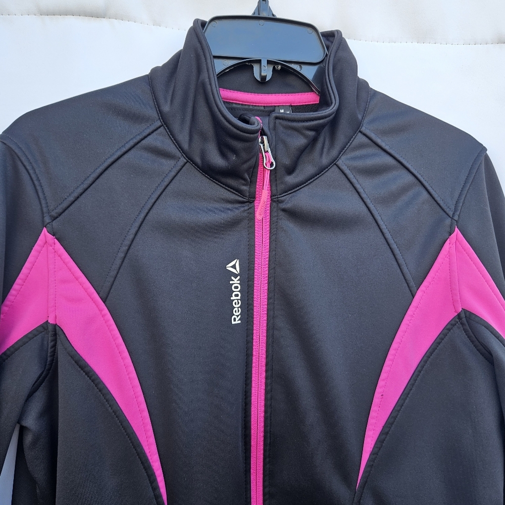 Reebok Jacket Active Softshell Outerwear Black/Pi… - image 2